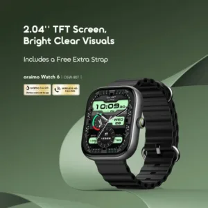 Watch 6 2.04'' TFT Screen, Bright Clear Visuals Smart Watch