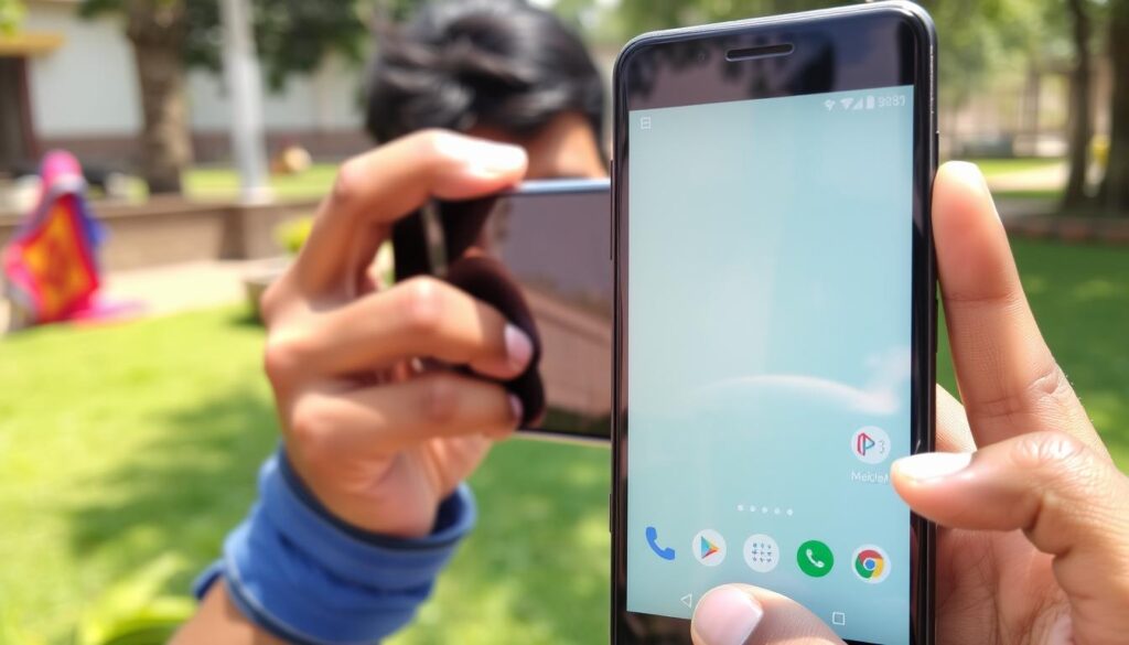 Google Pixel phone being used in Bangladesh environment
