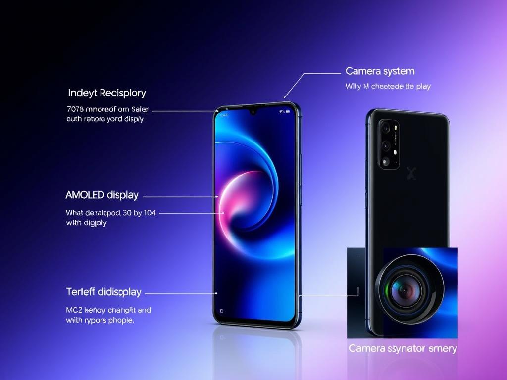 Infinix Hot 60 Pro+ smartphone with its key features highlighted
