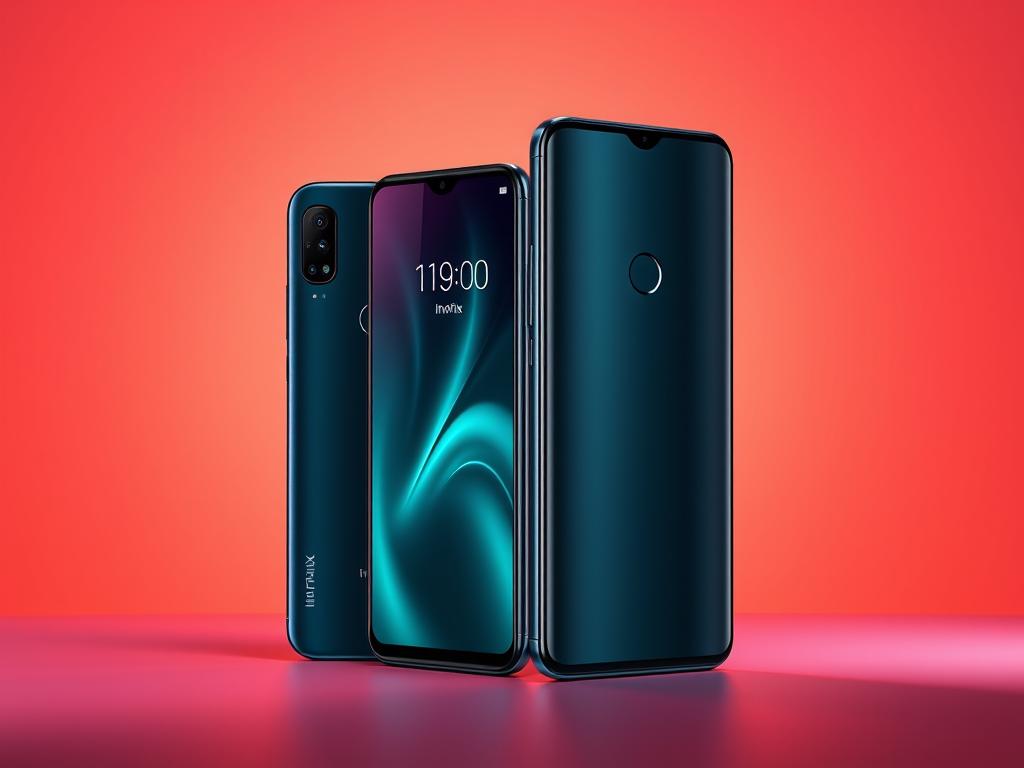 Infinix Hot 60i smartphone showcasing its design and display