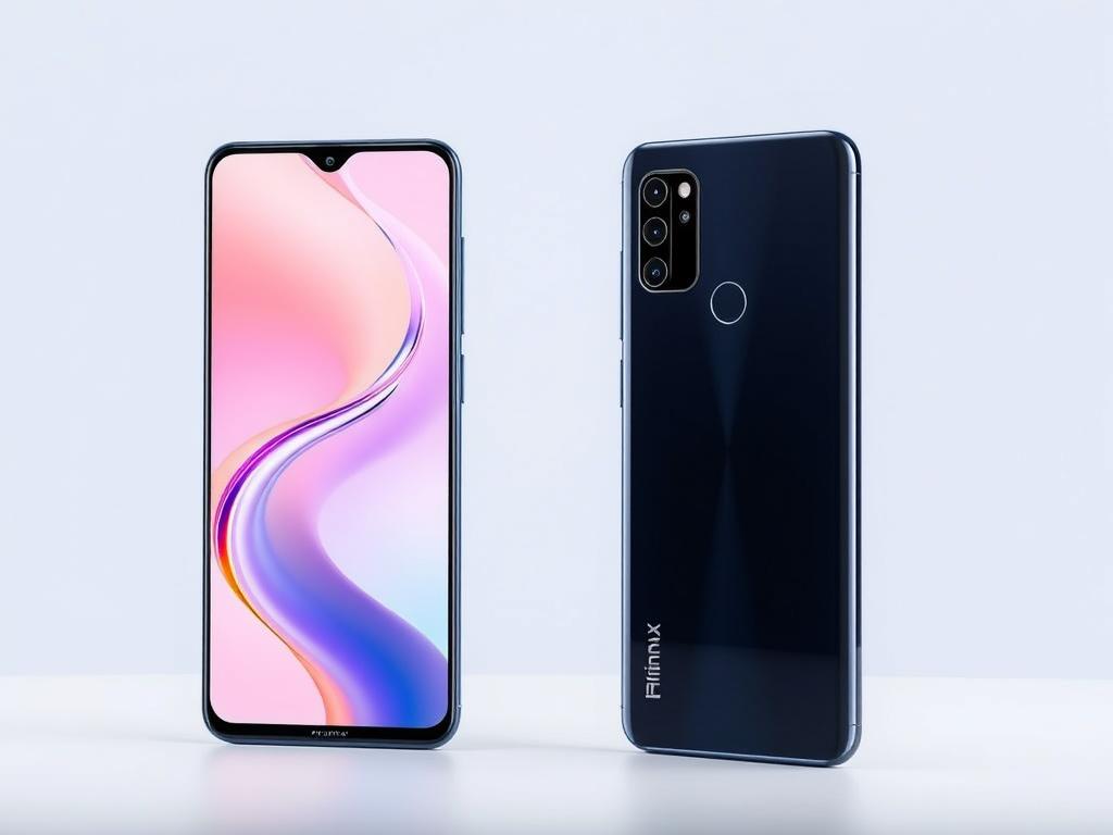 Infinix Note 50 smartphone displaying its design and AMOLED screen