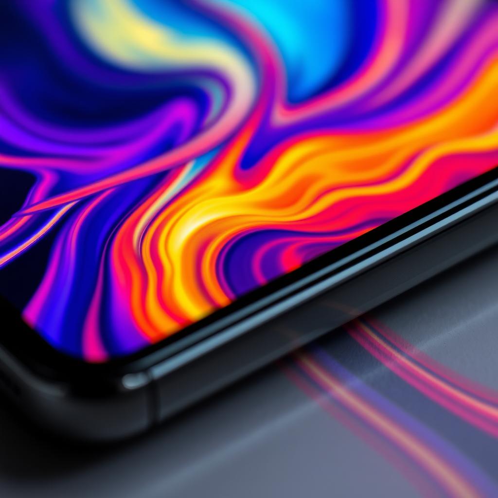 Infinix smartphone displaying vibrant AMOLED screen with high refresh rate