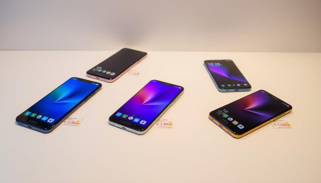 Latest Honor mobile phones displayed with price tags in Bangladesh