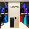 Latest Realme smartphone models displayed with price tags in Bangladesh