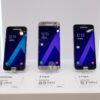 Latest Samsung mobile phones displayed with price tags in Bangladesh