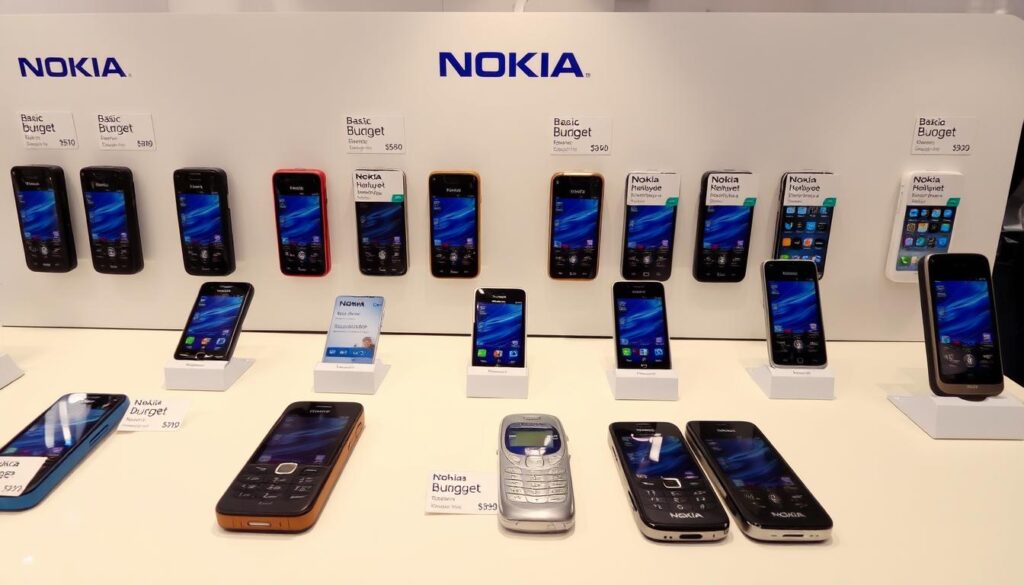 Nokia mobile phones displayed by category in Bangladesh