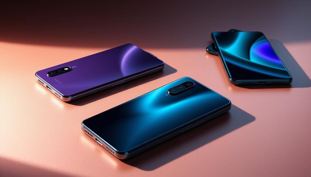 Oppo flagship smartphones showcasing premium design and features