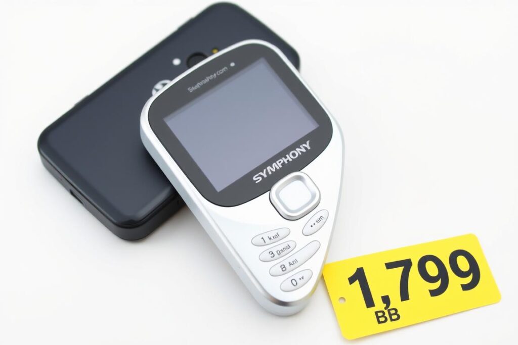 Symphony S75 feature phone with price tag in Bangladesh