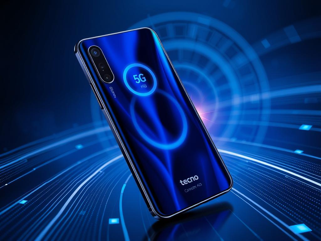 Tecno Camon 40 Pro 5G smartphone highlighting its 5G capabilities