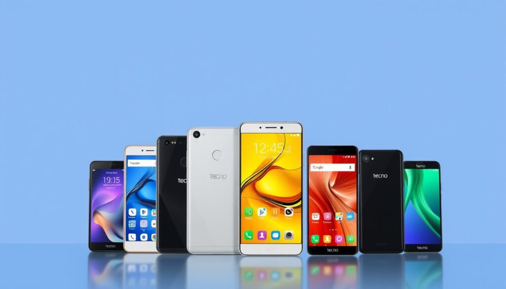 Various Tecno mobile phone models available in Bangladesh market