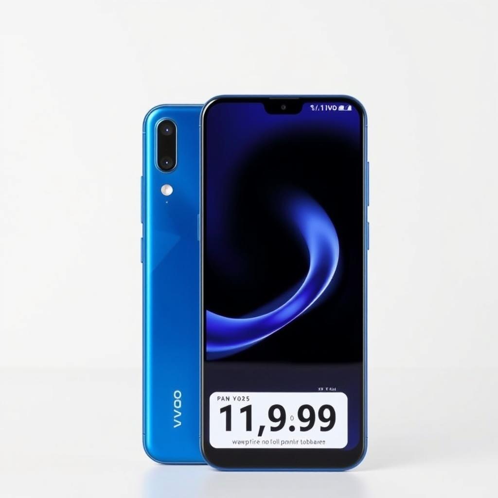 Vivo Y04 smartphone with price tag Vivo Y04 smartphone with price tag