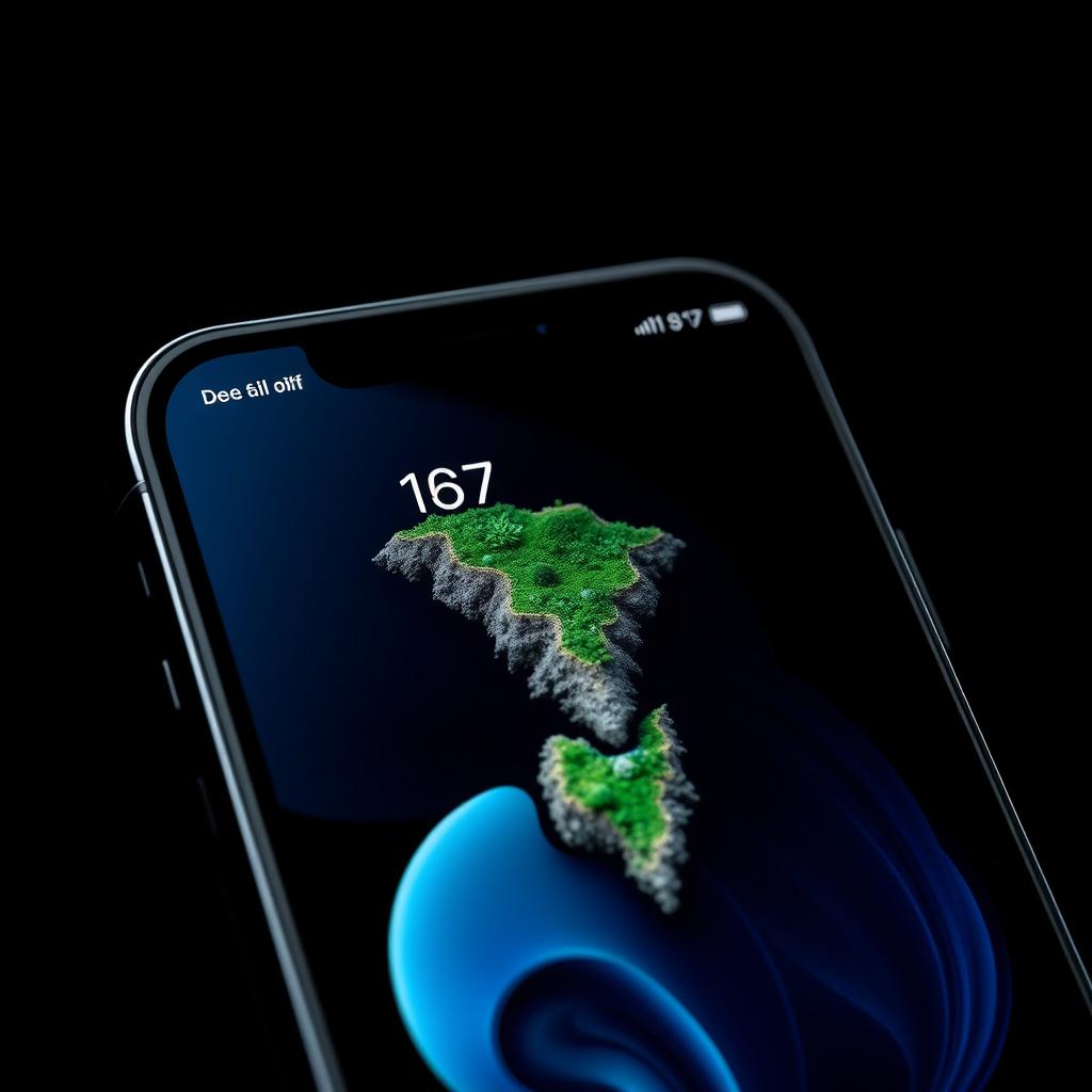 iPhone 16 Pro display showing Dynamic Island feature iPhone 16 Pro display showing Dynamic Island feature