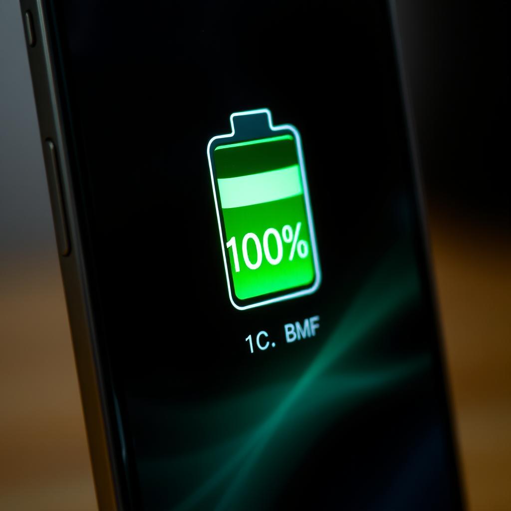 iPhone showing long battery life indicator iPhone showing long battery life indicator
